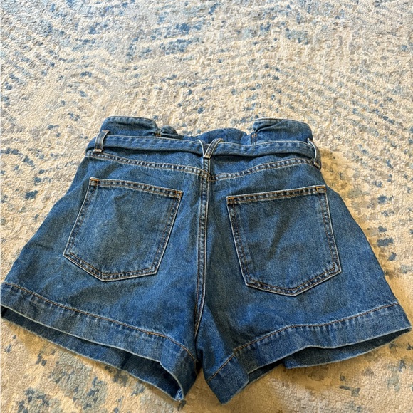 Veronica Beard Nori Extra High Rise Paper Bag Short Size 27 - Picture 3 of 7